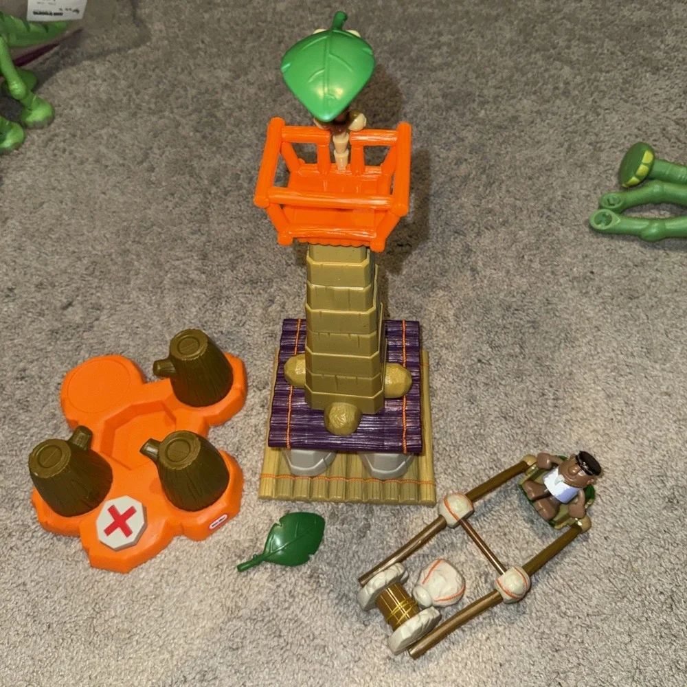 Little Tikes Dinosaur Builders‎ I Fell Tower B. C. Caveman Set 2005